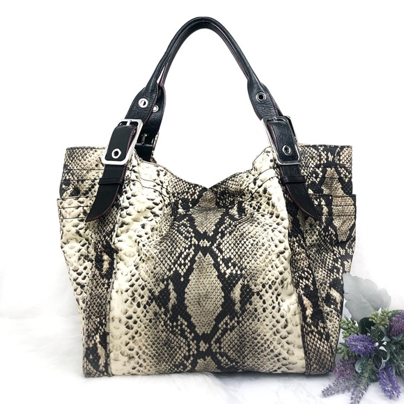 MZ Wallace Handbags - MZ Wallace Ava Snake Print Tote